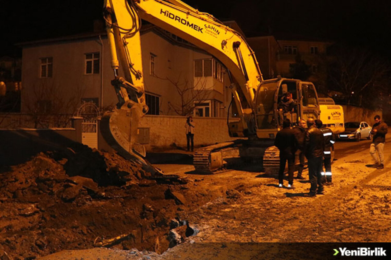 Yozgat'ta doğal gaz hattı zarar görünce kente gaz akışı durduruldu