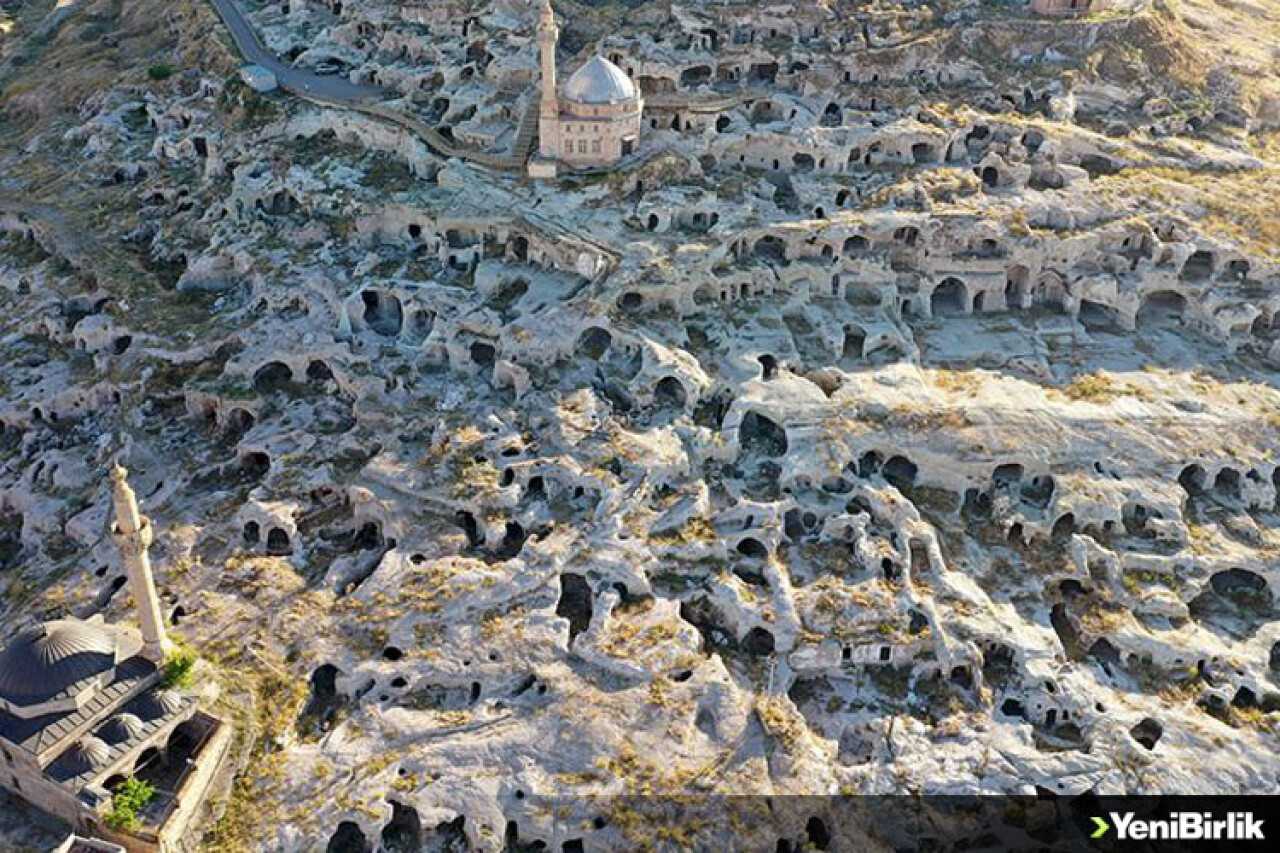 Nevşehir'deki tarihi yamaç yerleşiminin turizme açılması için geri sayım başladı