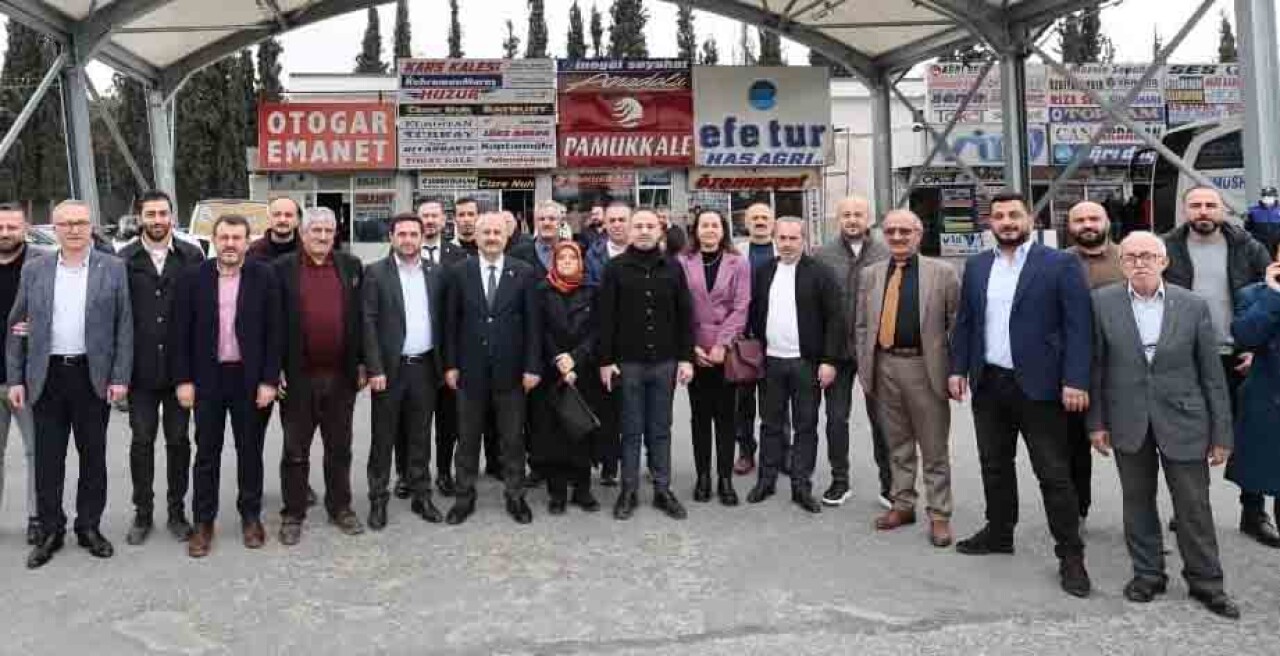 BAŞKAN ADAYI BÜYÜKGÖZ'DEN TERMİNAL ESNAFLARINA ZİYARET