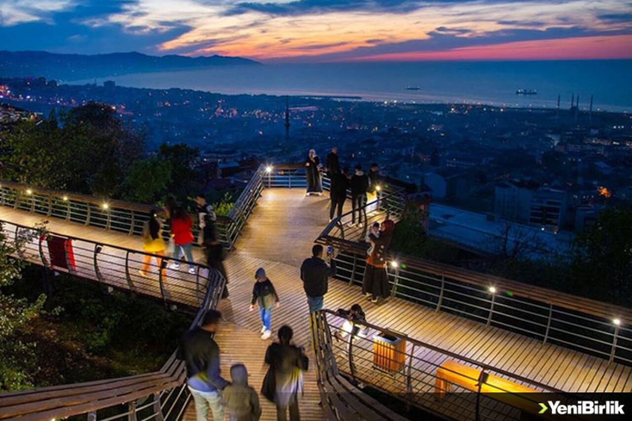 Trabzon'daki Boztepe Seyir Terası'nı iki ayda 600 bini aşkın kişi ziyaret etti