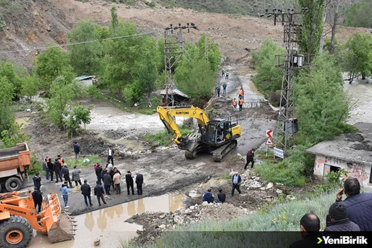 Erzurum'da HES barajı borusundaki sızma heyelana yol açtı