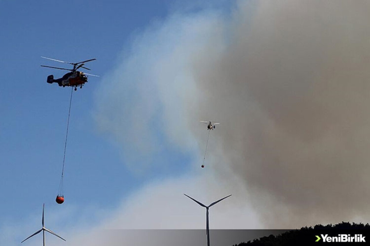 Hatay Belen'de çıkan orman yangınına ekiplerce müdahale ediliyor