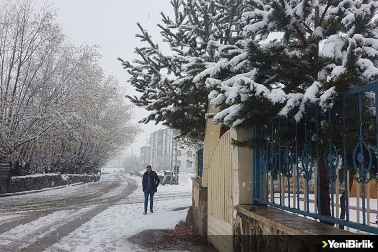 Bingöl'de kar yağışı etkili oldu