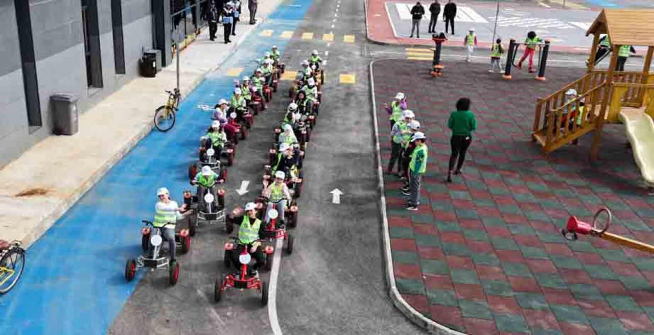 Trafik eğitim parkurunda dersler başladı