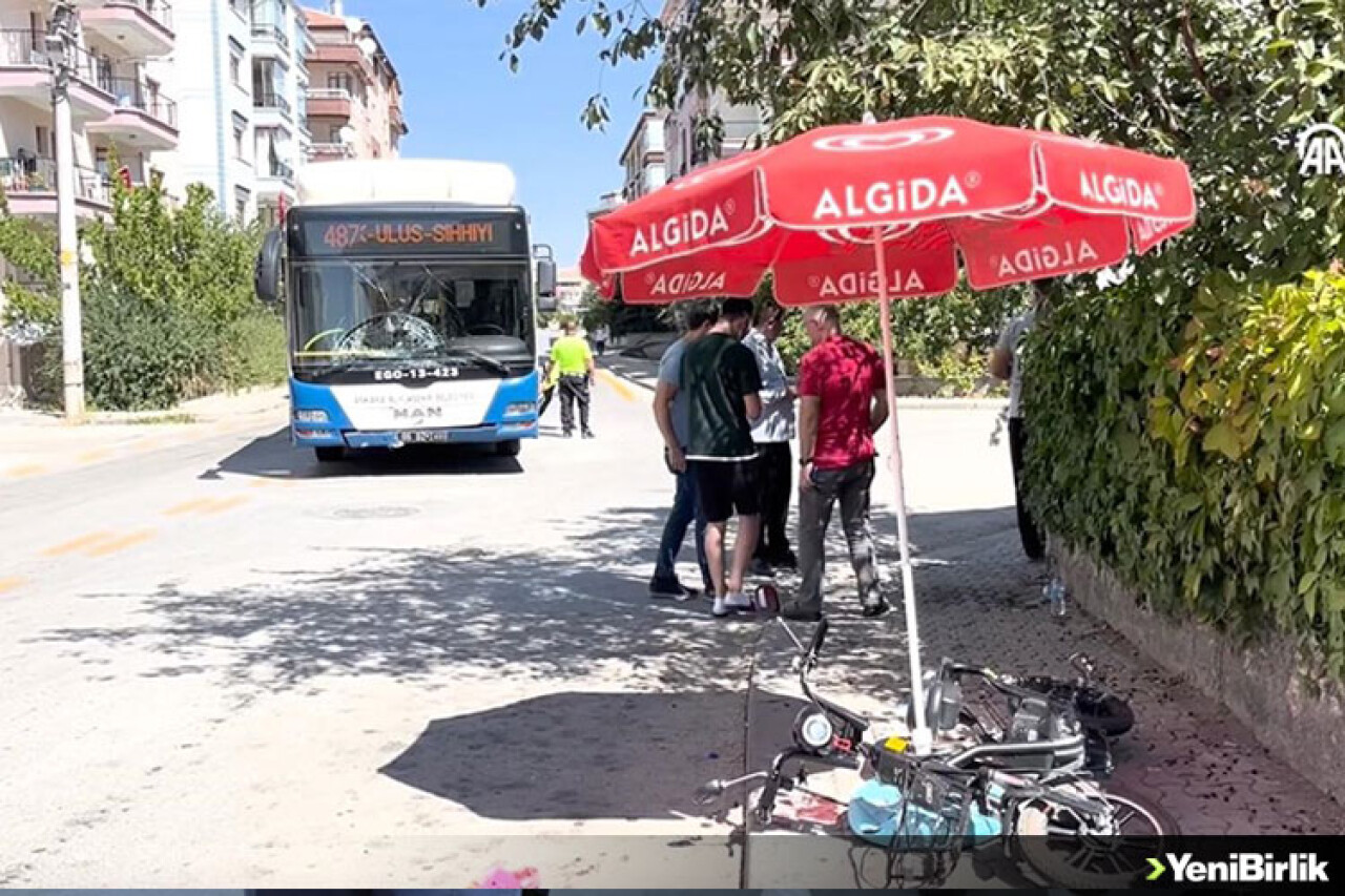 Ankara'da belediye otobüsünün çarptığı iki çocuk yaralandı