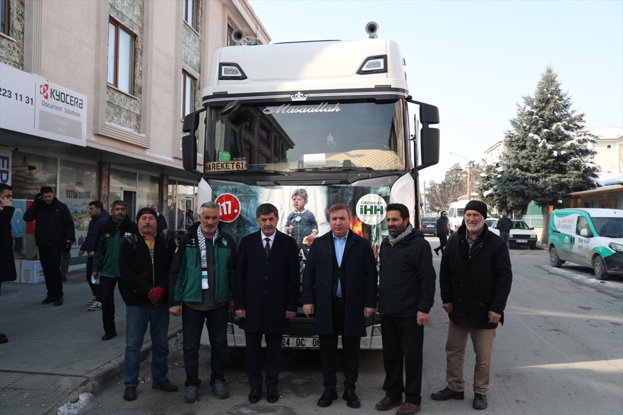 Erzincan'dan Suriye'ye insani yardım gönderildi