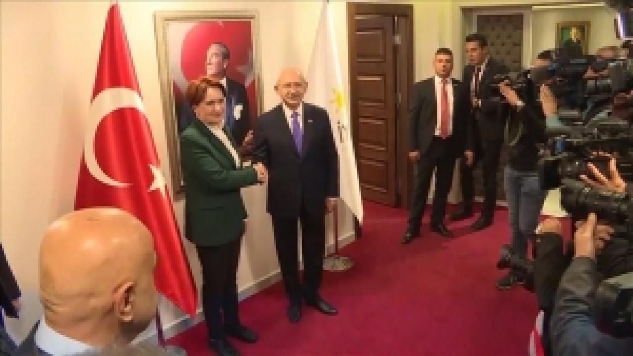 CHP Genel Başkanı Kılıçdaroğlu Akşener ile görüştü