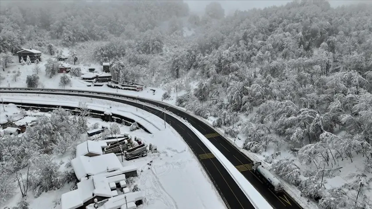 Kasım ayında kara kışı yaşayan Bolu’dan kartpostallık manzaralar… 5