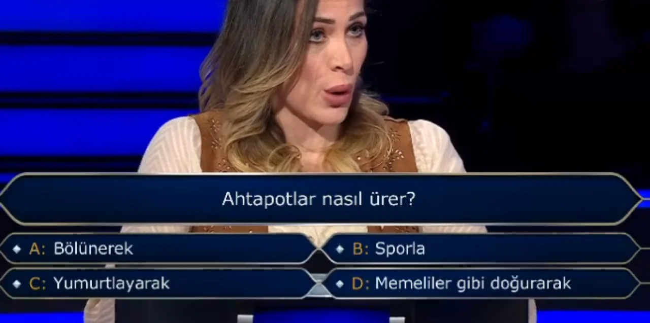 Ahtapotlar Nasıl Ürer? Kim Milyoner Olmak İster? Yarışmasında Zorlu Soru