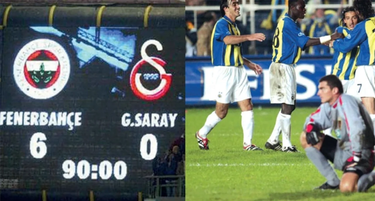 6 Kasım 2002 Fenerbahçe 6-0 Galatasaray maçında golleri kim attı? GS FB kadroları