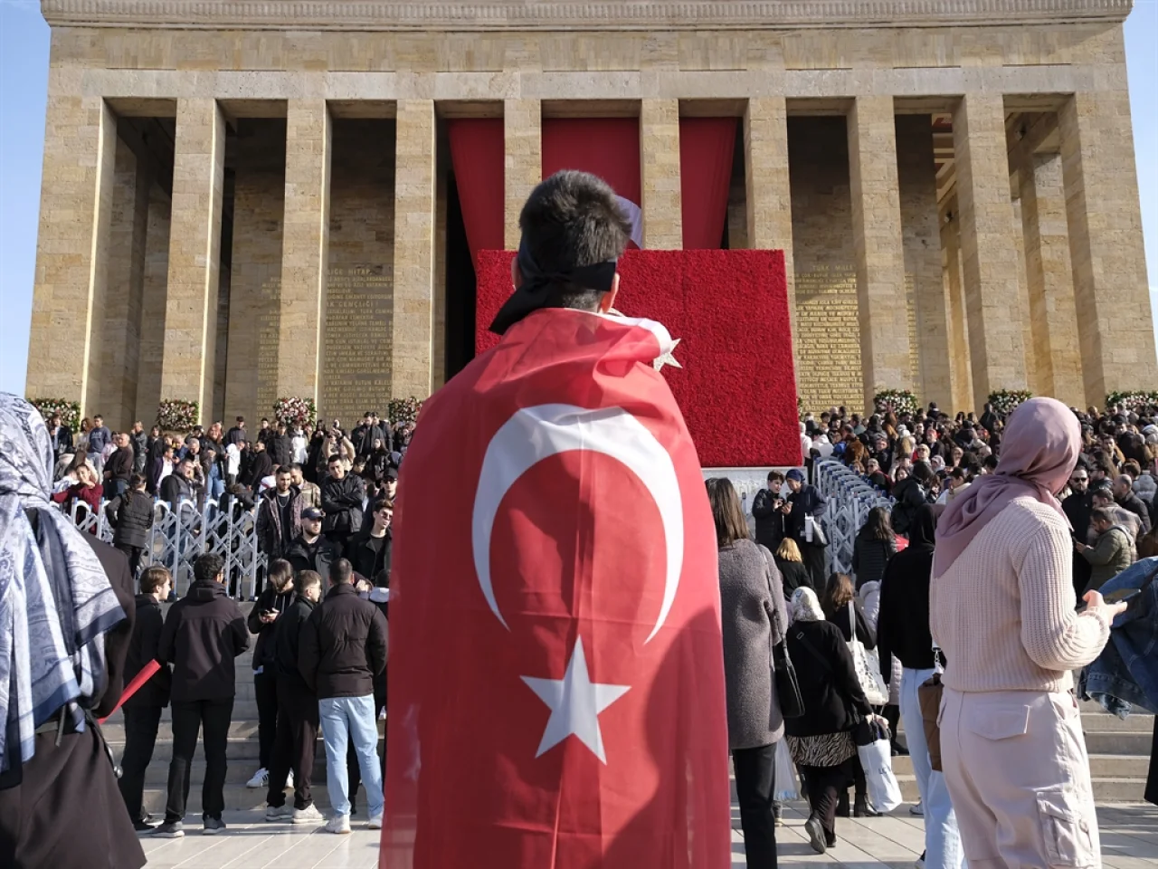 Atatürk'ün vefatının 86'ncı yıl dönümünde Anıtkabir'e yoğun ziyaretçi!