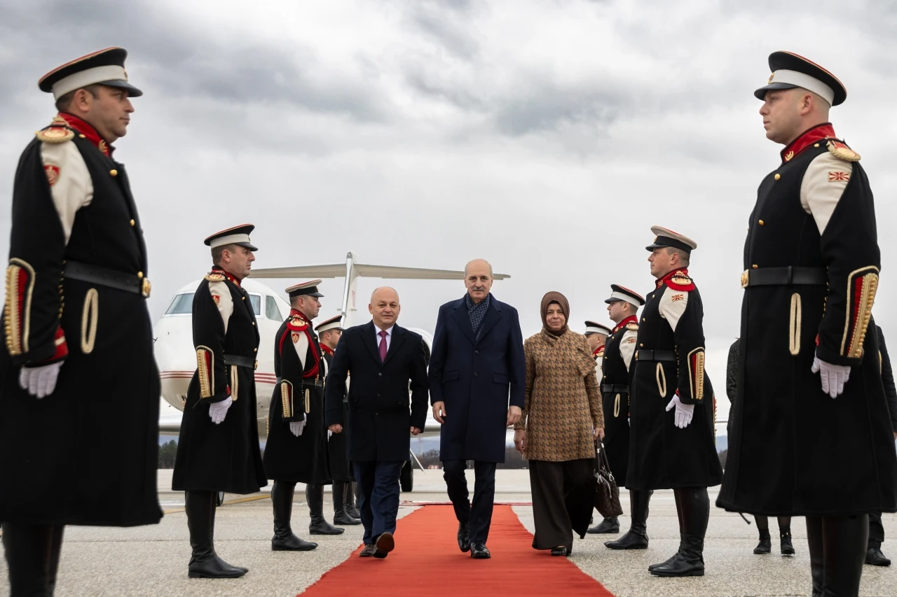 TBMM Başkanı Numan Kurtulmuş Resmi Temaslar İçin Kuzey Makedonya'da