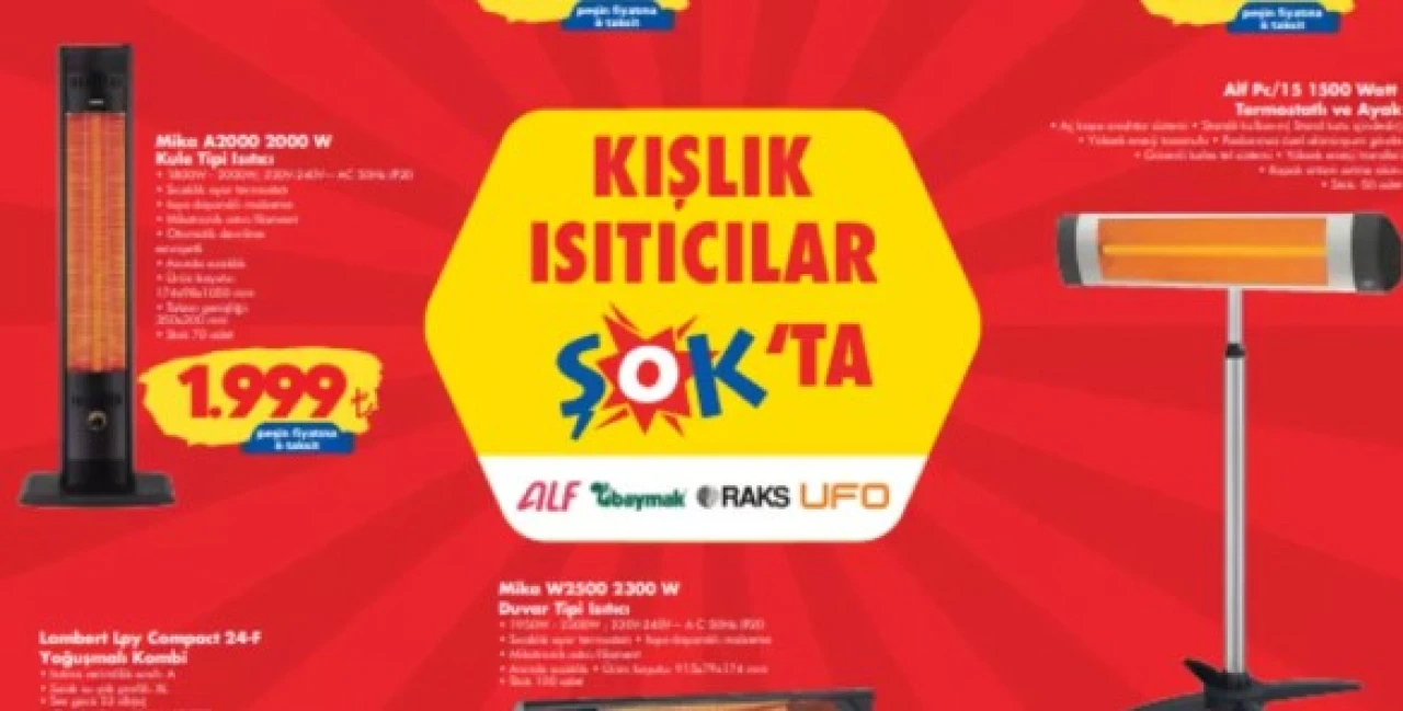 8 Ocak İndirim Fırsatları! Kışlık Isıtıcılar ŞOK’ta! Sıcaklık ve Konfor Bir Arada