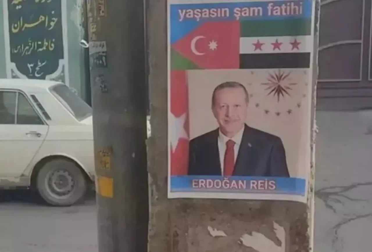 "Şam Fatihi Erdoğan" Tebriz’de! İran Sokaklarında Dikkat Çeken Posterler