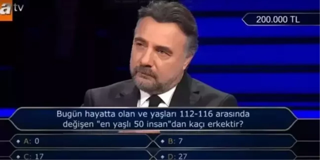 Yaşları 112-116 Arasında Değişen "En Yaşlı 50 İnsan"dan Kaçı Erkektir?