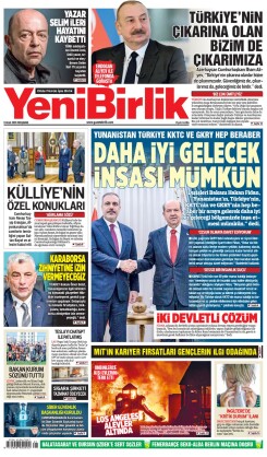 Yeni Birlik Gazetesi | 09 Ocak 2025