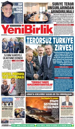 Yeni Birlik Gazetesi | 10 Ocak 2025