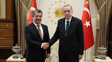 Cumhurbaşkanı Erdoğan, Mesrur Barzani'yi kabul etti