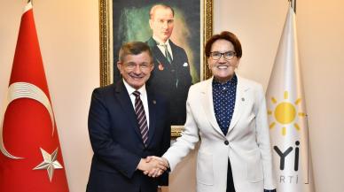 Meral Akşener ile Ahmet Davutoğlu görüştü