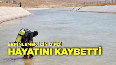 Serinlemek için sulama kanalına girdi, hayatını kaybetti