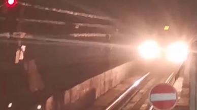 Marmaray'da büyük panik! Bir anda raylara atlayıp yürümeye başladı