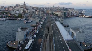 Galata Köprüsü'ndeki çalışma tamamlandı