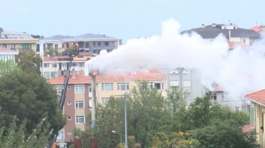 Hastane bahçesinde korku dolu anlar: Alevler bir anda yükseldi