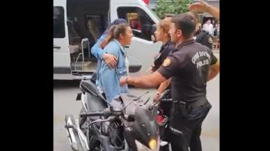 Kadın sürücü ile polisin büyük kavgası! Çevik kuvvet müdahale etti…