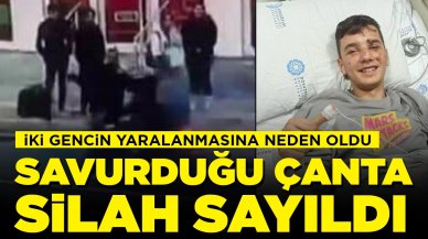 İki gencin yaralanmasına neden oldu! Savcı çantayı 'silah' saydı: 'Serseri gibi kullanıyorlardı'