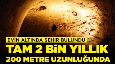 5 yıl önce tadilata başladı: Evinin altında 2 bin yıllık yer altı şehri buldu