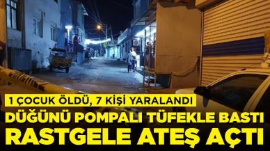 18 yaşındaki genç düğünü pompalı tüfekle bastı: 1 çocuk öldü, 7 kişi yaralandı