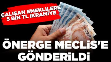 Çalışan emeklilere de 5 bin liralık ikramiye: Önerge Meclis'e gönderildi