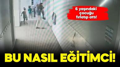 Müdür yardımcısı, 6 yaşındaki öğrenciyi havaya kaldırıp fırlattı!