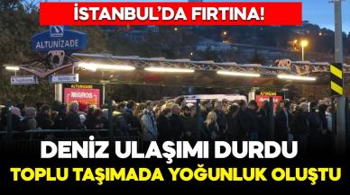 Vapur seferleri iptal edilince Marmaray ve metrobüste yoğunluk oluştu!