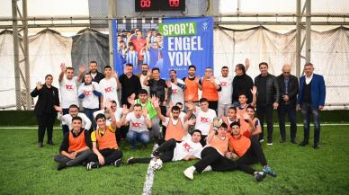 Tuzla'da engelli çocuklarla futbol maçı oynandı