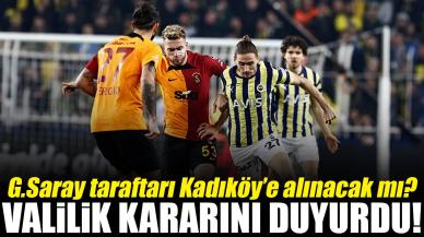 Derbiye Galatasaray taraftarı alınacak mı? Valilik kararını açıkladı