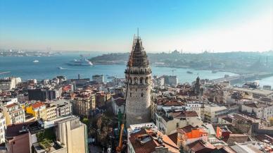 Galata Kulesi'ndeki restorasyon tamamlanıyor