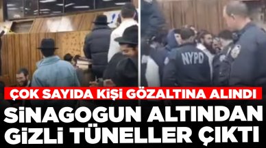 Sinagogun altından gizli tüneller çıktı: Kaçmaya çalışanlar gözaltına alındı