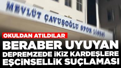 Beraber uyuyan depremzede ikiz kardeşlere eşcinsellik suçlaması: Okuldan atıldılar