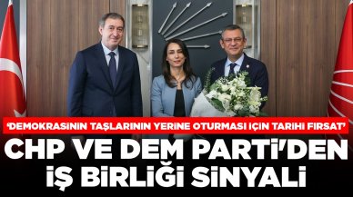 CHP ve DEM Parti'den yerel seçimlerde iş birliği sinyali