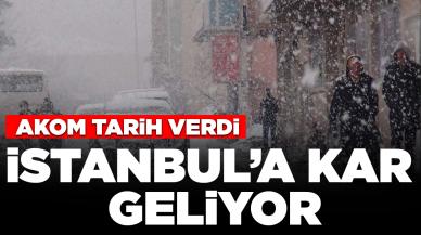 AKOM bir kez daha uyardı! İstanbul'a kar geliyor!