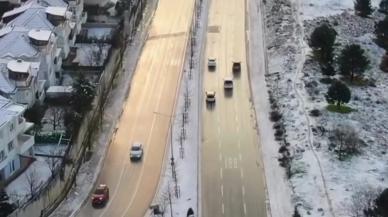 İstanbul'da lapa lapa kar ve dolu yağışı devam ediyor!