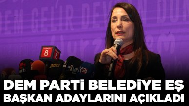 DEM Parti belediye eş başkan adaylarını açıkladı