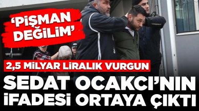 2,5 milyar liralık vurgunda holding sahibi Sedat Ocakcı'nın ifadesi ortaya çıktı: 'Hiçbir zaman kaybetmem'