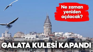 Galata Kulesi ziyarete kapandı!