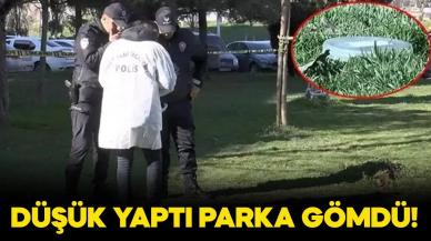 Düşük yapan kadın, cenini parka gömdü!