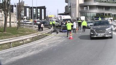 Virajı dönerken kamyonun altında kaldı