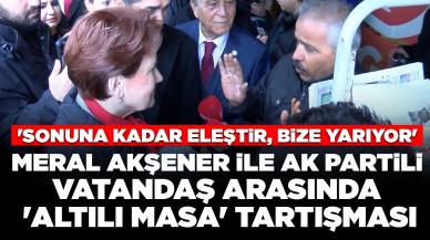 Meral Akşener ile AK Partili vatandaş arasında 'Altılı Masa' tartışması: 'Sonuna kadar eleştir, bize yarıyor'