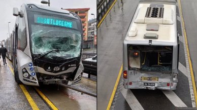 İstanbul'da iki metrobüs çarpıştı: Yaralılar var