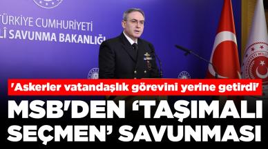 MSB'den 'taşımalı seçmen' savunması: 'Askerler vatandaşlık görevini yerine getirdi'